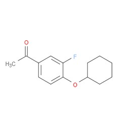 Aobchem&nbsp;1-(4-(Cyclohexyloxy)-3-fluorophenyl)ethanone | ≥95% | CAS 1019622-76-4 | C14H17FO2 | 500mg