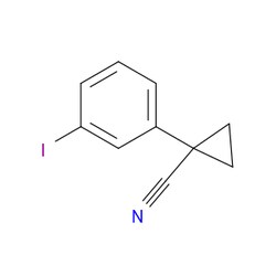 Aobchem&nbsp;1-(3-Iodophenyl)cyclopropanecarbonitrile | ≥95% | CAS 124276-77-3 | C10H8IN | 500mg