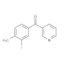 Aobchem&nbsp;(3-Fluoro-4-methylphenyl)-3-pyridinylmethanone | ≥95% | CAS 1179166-11-0 | C13H10FNO | 250mg