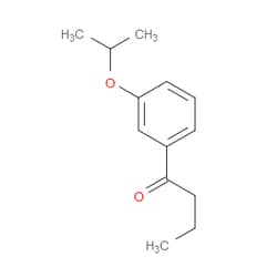 Aobchem&nbsp;1-[3-(1-Methylethoxy)phenyl]-1-butanone | ≥95% | CAS 1443307-30-9 | C13H18O2 | 250mg