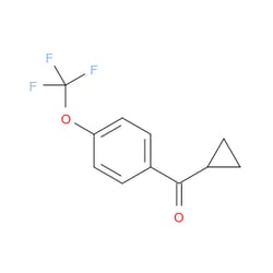 Aobchem&nbsp;Cyclopropyl[4-(trifluoromethoxy)phenyl]methanone | ≥95% | CAS 133333-78-5 | C11H9F3O2 | 1g