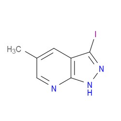 Aobchem&nbsp;3-Iodo-5-methyl-1H-pyrazolo[3 4-b]pyridine | ≥97% | CAS 1630907-17-3 | C7H6IN3 | 500mg