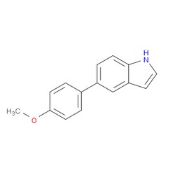 Aobchem&nbsp;5-(4-Methoxyphenyl)-1H-indole | ≥95% | CAS 144104-46-1 | C15H13NO | 500mg