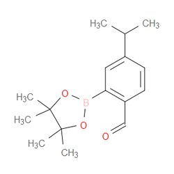 Aobchem&nbsp;4-Isopropyl-2-(4 4 5 5-tetramethyl-1 3 2-dioxaborolan-2-yl)benzaldehyde | ≥95% | CAS 1353580-66-1 | C16H23BO3 | 1g