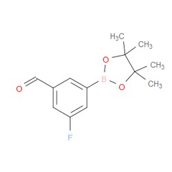 Aobchem&nbsp;3-Fluoro-5-(4 4 5 5-tetramethyl-1 3 2-dioxaborolan-2-yl)benzaldehyde | ≥97% | CAS 1112209-24-1 | C13H16BFO3 | 1g