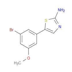Aobchem&nbsp;5-(3-Bromo-5-methoxyphenyl)thiazol-2-amine | ≥97% | CAS 2734774-28-6 | C10H9BrN2OS | 250mg