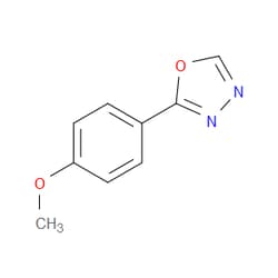 Aobchem&nbsp;2-(4-Methoxyphenyl)-1 3 4-oxadiazole | ≥97% | CAS 829-35-6 | C9H8N2O2 | 250mg
