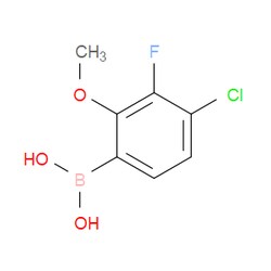 Aobchem&nbsp;4-Chloro-3-fluoro-2-methoxyphenylboronic acid | ≥97% | CAS 2121515-10-2 | C7H7BClFO3 | 250mg