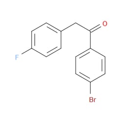 Aobchem&nbsp;1-(4-Bromophenyl)-2-(4-fluorophenyl)ethanone | ≥95% | CAS 107028-32-0 | C14H10BrFO | 500mg