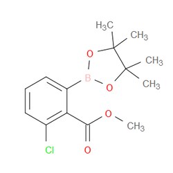 Aobchem&nbsp;3-Chloro-2-methoxycarbonylphenylboronic acid  pinacol ester | ≥97% | CAS 1980783-96-7 | C14H18BClO4 | 250mg