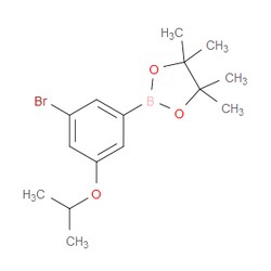 Aobchem&nbsp;2-(3-Bromo-5-isopropoxyphenyl)-4 4 5 5-tetramethyl-1 3 2-dioxaborolane | ≥95% | CAS 1218790-34-1 | C15H22BBrO3 | 250mg