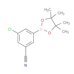 Aobchem&nbsp;3-Chloro-5-cyanophenylboronic acid pinacol ester | ≥97% | CAS 1212021-11-8 | C13H15BClNO2 | 1g