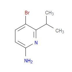 Aobchem&nbsp;5-Bromo-6-isopropylpyridin-2-amine | ≥97% | CAS 1505779-13-4 | C8H11BrN2 | 500mg