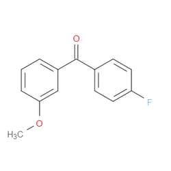 Aobchem&nbsp;(4-Fluorophenyl)(3-methoxyphenyl)methanone | ≥95% | CAS 46810-62-2 | C14H11FO2 | 500mg