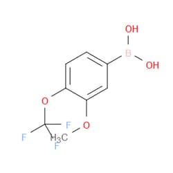 Aobchem&nbsp;3-Mthoxy-4-(trifluoromethoxy)phenylboronic acid | ≥97% | CAS 2096329-73-4 | C8H8BF3O4 | 250mg