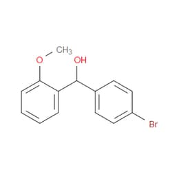 Aobchem&nbsp;4-Bromo- -(2-methoxyphenyl)benzenemethanol | ≥95% | CAS 29334-19-8 | C14H13BrO2 | 1g