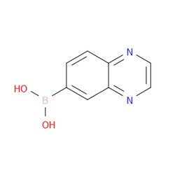 Aobchem&nbsp;Quinoxalin-6-ylboronic acid | ≥97% | CAS 852432-98-5 | C8H7BN2O2 | 500mg
