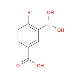 Aobchem&nbsp;2-Bromo-5-carboxyphenylboronic acid | ≥97% | CAS 1448312-00-2 | C7H6BBrO4 | 250mg
