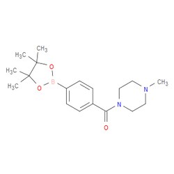 Aobchem&nbsp;4-(4-Methylpiperazine-1-carbonyl)phenylboronic acid  pinacol ester | ≥95% | CAS 832114-06-4 | C18H27BN2O3 | 500mg