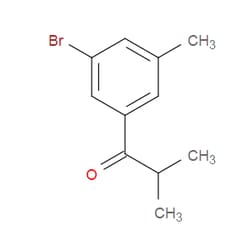 Aobchem&nbsp;1-(3-Bromo-5-methylphenyl)-2-methyl-1-propanone | ≥95% | CAS 1600214-41-2 | C11H13BrO | 500mg