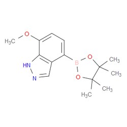 Aobchem&nbsp;7-Methoxy-1H-indazole-4-boronic acid pinacol ester | ≥97% | CAS 1186422-15-0 | C14H19BN2O3 | 250mg