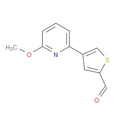 Aobchem&nbsp;4-(6-Methoxy-2-pyridinyl)-2-thiophenecarboxaldehyde | ≥97% | CAS 1951444-52-2 | C11H9NO2S | 1g