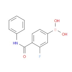 Aobchem&nbsp;3-Fluoro-4-(phenylcarbamoyl)phenylboronic acid | ≥97% | CAS 874288-40-1 | C13H11BFNO3 | 1g