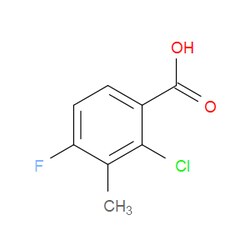 Aobchem&nbsp;2-Chloro-4-fluoro-3-methylbenzoic acid | ≥97% | CAS 173315-54-3 | C8H6ClFO2 | 500mg