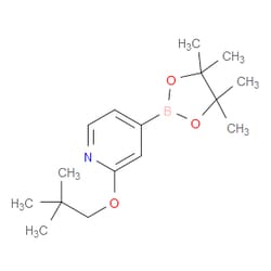 Aobchem&nbsp;2-(2 2-Dimethylpropoxy)-4-(4 4 5 5-tetramethyl-1 3 2-dioxaborolan-2-yl)pyridine | ≥95% | CAS 1346707-94-5 | C16H26BNO3 | 250mg