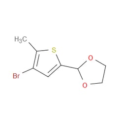 Aobchem&nbsp;2-(4-Bromo-5-methylthiophene-2-yl)-1 3-dioxolane | ≥97% | CAS 479196-49-1 | C8H9BrO2S | 1g