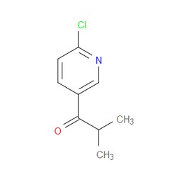 Aobchem&nbsp;1-(6-Chloro-3-pyridinyl)-2-methyl-1-propanone | ≥95% | CAS 244263-45-4 | C9H10ClNO | 500mg