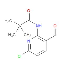 Aobchem&nbsp;N-(6-chloro-3-formylpyridin-2-yl)pivalamide | ≥95% | CAS 127446-34-8 | C11H13ClN2O2 | 500mg