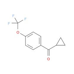Aobchem&nbsp;Cyclopropyl[4-(trifluoromethoxy)phenyl]methanone | ≥95% | CAS 133333-78-5 | C11H9F3O2 | 500mg