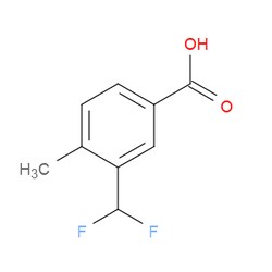 Aobchem&nbsp;3-(Difluoromethyl)-4-methylbenzoic acid | ≥97% | CAS 1784905-10-7 | C9H8F2O2 | 500mg