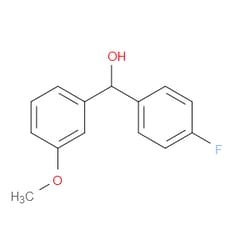 Aobchem&nbsp;4-Fluoro- -(3-methoxyphenyl)benzenemethanol | ≥95% | CAS 844856-35-5 | C14H13FO2 | 250mg