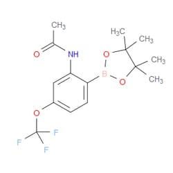 Aobchem&nbsp;2-Acetamido-4-(trifluoromethoxy)phenylboronic acid  pinacol ester | ≥95% | CAS 1150271-56-9 | C15H19BF3NO4 | 1g