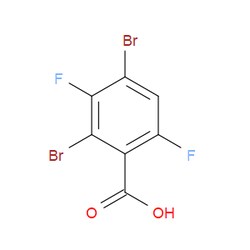 Aobchem&nbsp;2 4-Dibromo-3 6-difluorobenzoic acid | ≥97% | CAS 1160573-60-3 | C7H2Br2F2O2 | 500mg
