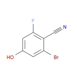Aobchem&nbsp;2-Bromo-6-fluoro-4-hydroxybenzonitrile | ≥95% | CAS 1807144-94-0 | C7H3BrFNO | 1g