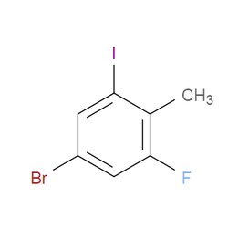 Aobchem&nbsp;5-Bromo-1-fluoro-3-iodo-2-methylbenzene | ≥97% | CAS 1807009-01-3 | C7H5BrFI | 250mg