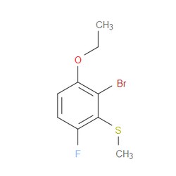 Aobchem&nbsp;(2-Bromo-3-ethoxy-6-fluorophenyl)(methyl)sulfane | ≥97% | CAS 2707036-72-2 | C9H10BrFOS | 250mg