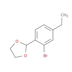 Aobchem&nbsp;2-(2-Bromo-4-ethylphenyl)-1 3-dioxolane | ≥95% | CAS 2643367-58-0 | C11H13BrO2 | 1g