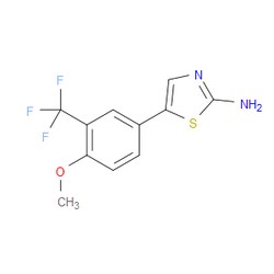 Aobchem&nbsp;5-(4-Methoxy-3-(trifluoromethyl)phenyl)thiazol-2-amine | ≥97% | CAS 2734775-97-2 | C11H9F3N2OS | 250mg