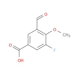 Aobchem&nbsp;3-Fluoro-5-formyl-4-methoxybenzoic acid | ≥97% | CAS 2137718-44-4 | C9H7FO4 | 1g
