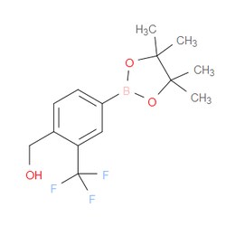Aobchem&nbsp;(4-(4 4 5 5-Tetramethyl-1 3 2-dioxaborolan-2-yl)-2-(trifluoromethyl)phenyl)methanol | ≥95% | CAS 2370026-77-8 | C14H18BF3O3 | 250mg