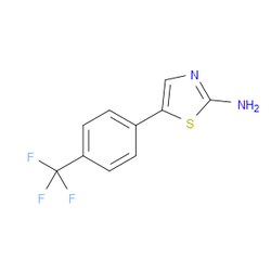 Aobchem&nbsp;5-(4-(Trifluoromethyl)phenyl)thiazol-2-amine | ≥97% | CAS 1178075-68-7 | C10H7F3N2S | 1g