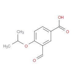 Aobchem&nbsp;3-Formyl-4-isopropoxybenzoic acid | ≥97% | CAS 1289061-37-5 | C11H12O4 | 250mg