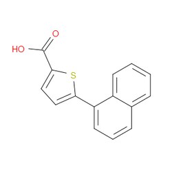 Aobchem&nbsp;5-(1-Naphthalenyl)-2-thiophenecarboxylic acid | ≥95% | CAS 58256-10-3 | C15H10O2S | 1g