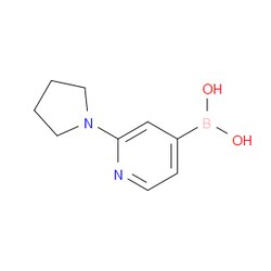 Aobchem&nbsp;(2-(Pyrrolidin-1-yl)pyridin-4-yl)boronic acid | ≥97% | CAS 2225155-87-1 | C9H13BN2O2 | 250mg