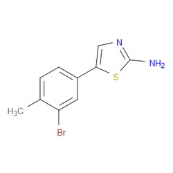 Aobchem&nbsp;5-(3-Bromo-4-methylphenyl)thiazol-2-amine | ≥97% | CAS 1603071-66-4 | C10H9BrN2S | 250mg