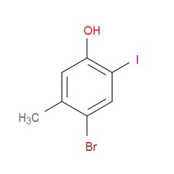 Aobchem&nbsp;4-Bromo-2-iodo-5-methylphenol | ≥95% | CAS 2092789-01-8 | C7H6BrIO | 500mg